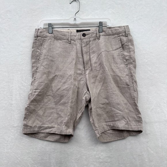 Abercrombie & Fitch Other - Abercrombie Fitch Shorts Mens 34 Beige Chino Linen Preppy Beach Casual Basic